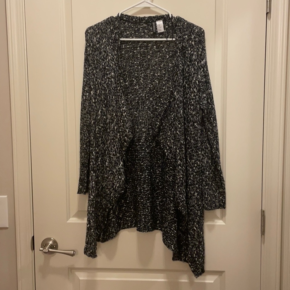 Women’s black speckled sweater